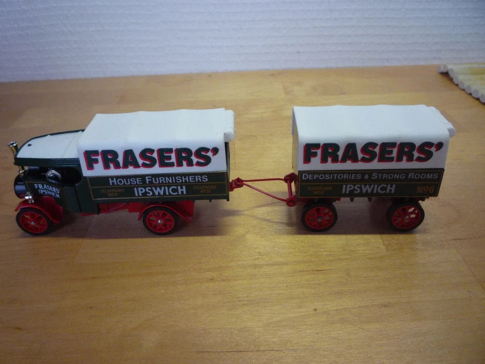 MATCHBOX MODELS of YESTERYEAR Y -27 FODEN C'TYPE STEAM WAGON TRAILER 1/60 1918 - Photo 2/3