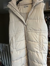 Nutmeg Size 18 Long Quilted Jacket Tiny Mark