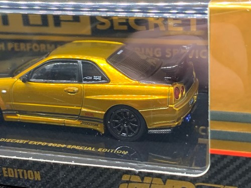 INNO64 - Nissan Skyline GT-R R34 Top Secret Malasia Diecast Expo 2024 1:64 NUEVO - Imagen 8 de 10
