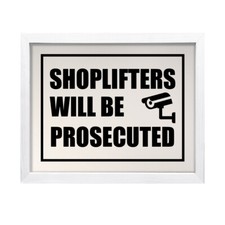 Designs ByLITA Shoplifters Will Be Prosecuted, Wall Print Art