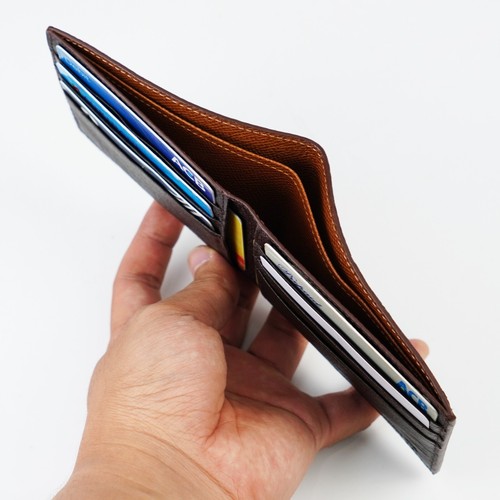 Real Crocodile/Ostrich Bifold Leather Wallet Men's Credit Card Wallet RFID Block - Picture 119 of 141