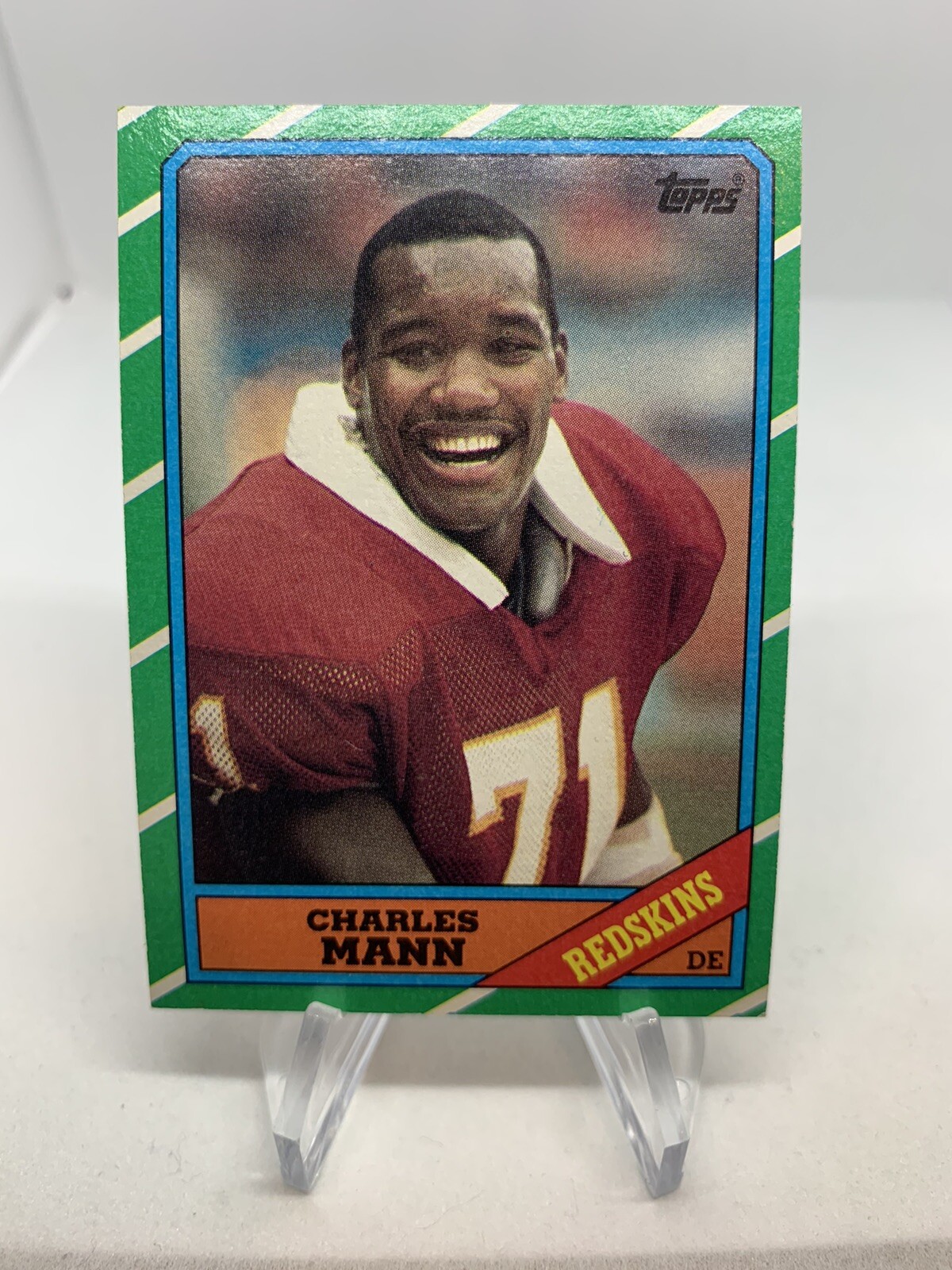 Charles Mann 1986 Topps Football #181 Washington Redskins