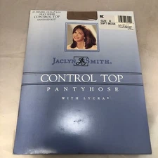 jaclyn smith control top pantyhose size B soft beige