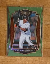 2021 Panini Select Anthony Santander Premier Level Neon Green Prizm 85/99 Oriole