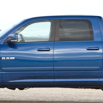 For: (Dodge) RAM Crew/Mega Cab 2009-18 Painted Body Side Moldings #FE2-RAM09-CC