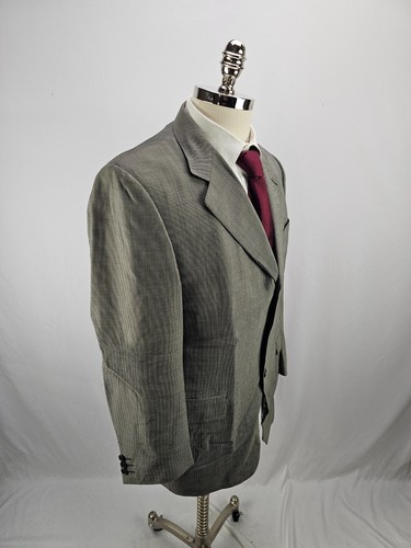 Canali Men's Brown Nailhead Wool Blazer Jacket 40R - Picture 2 of 9