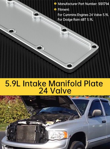 5.9L Intake Manifold Plenum Plate 24V 551714 Fit Dodge Ram Cummins 6BT Diesel ZA - Picture 19 of 20
