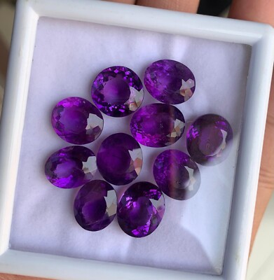 Amethyst Faceted Gemstone, AAA Quality Mix Shape Natural Amethyst Cut Gemstone