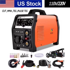 200A TIG Pulse TIG MMA Welder with 50A HF Non-touch Plasma CUT function 110/220V