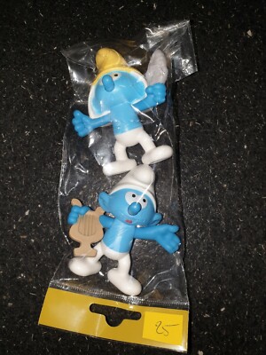 Figurine McDonald's Schtroumpf Costaud 2018 - Collection Happy Meal - Occasion