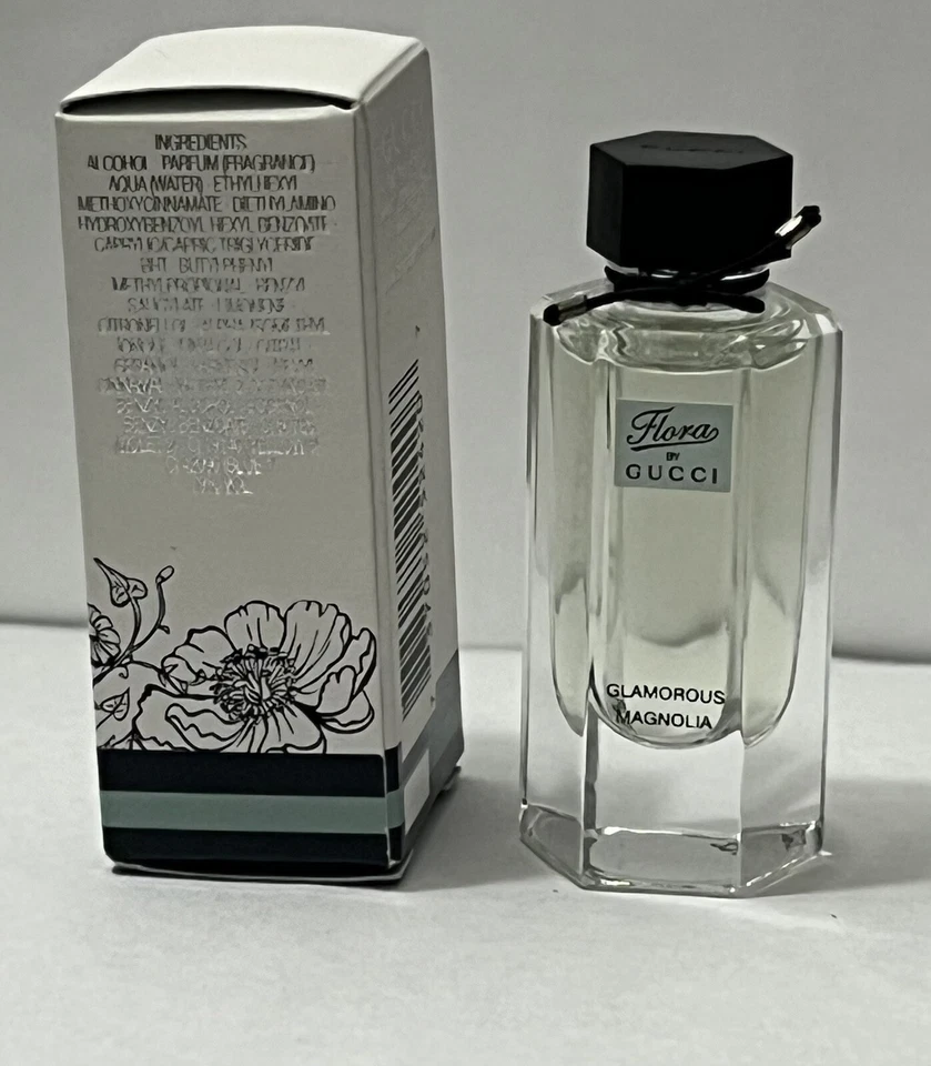 ❤️ Flora by Gucci Glamorous Magnolia **MINI** EDT 0,16 oz/5 ml Fórmula ORIGINAL Foto 2 de 3