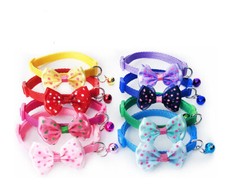 Collar pequeño perro gato ~ 20 piezas / 50 piezas ~ pajarita mixta/reflectante/hebilla de huella
