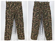 Duxbak Vintage 70s Talon 42 Camo Canvas Hunting Pants USA 32 32 Work Durable