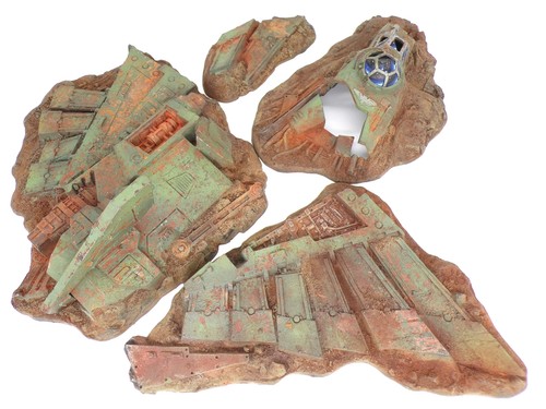 PRO PAINTED CRASHED AQUILA LANDER PARTS - Warhammer 40K Terrain Scenery - Picture 2 of 4