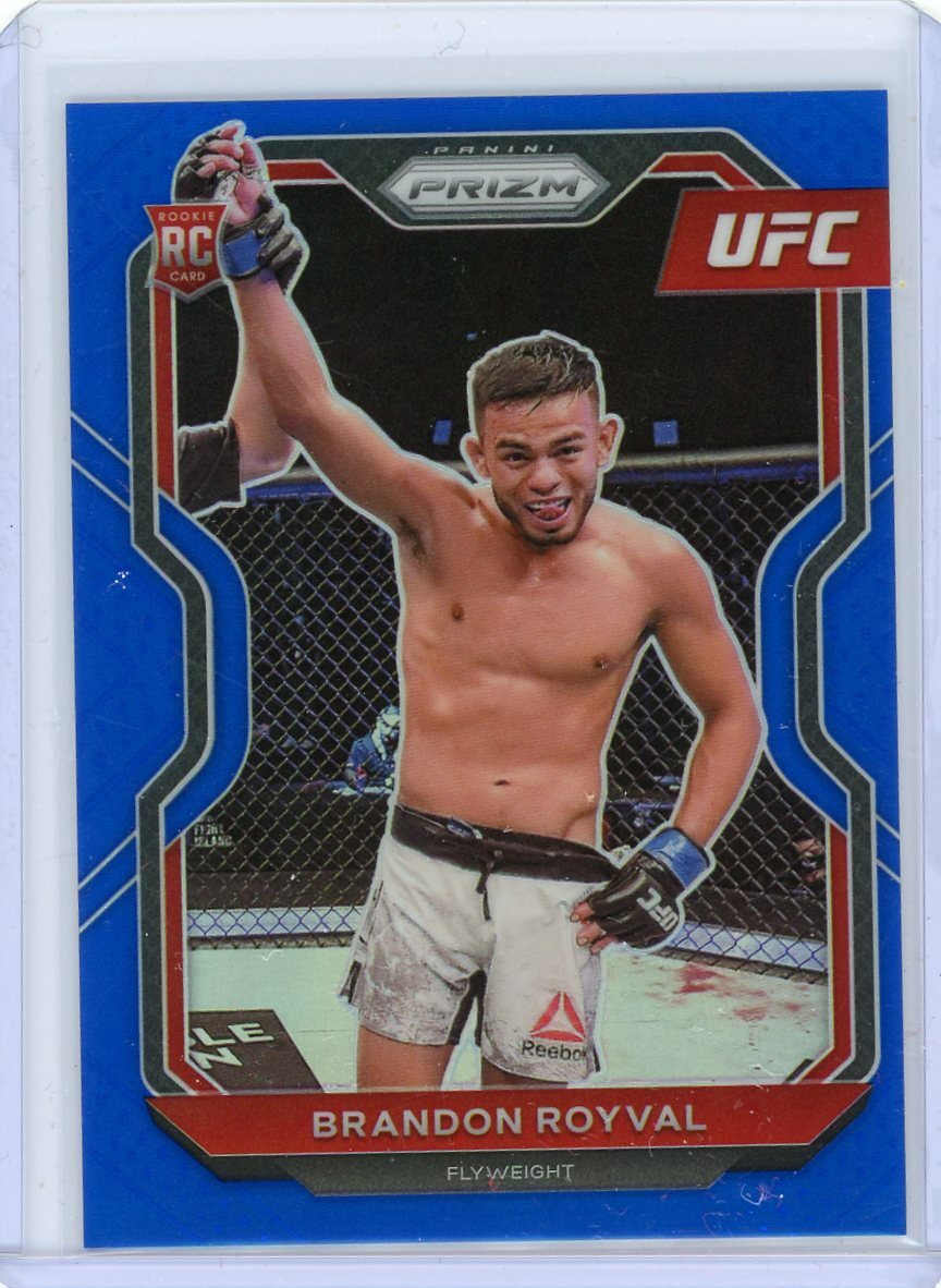 2021 Panini Prizm UFC Blue Prizm Rookie #68 Brandon Royval #107/199