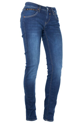 Herrlicher Doro Slim Fit Stretchjeans Damen Denim Hose Blau Schwarz