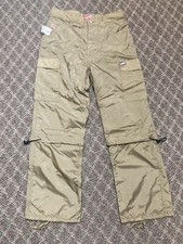 VINTAGE 90s SHORTY S SKATEBOARDS NYLON CONVERTIBLE PANTS SIZE 28R NEW