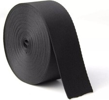 Black Nylon Heavy Duty Webbing Strap Polypropylene Heavy Straps Black 1.5 Inch
