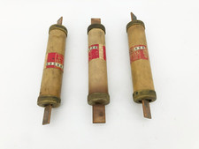 Lot of 3 Bussmann RES60 Superlag Renewable Fuses 60A 600V