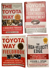 4 BUSINESS BOOKS THE TOYOTO WAY TPS & HIGH VELOCITY EDGE CONTINUOUS IMPROVEMENT