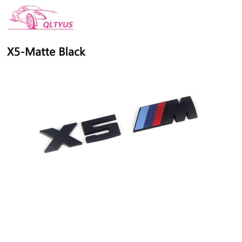 Juego de calcomanías con letras tamaño pequeño emblema maletero serie M negro mate para BMW - Imagen 29 de 30