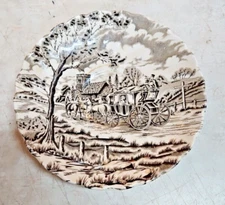 Vintage Royal Mail Fine Staffordshire Ironstone; England; Stagecoach