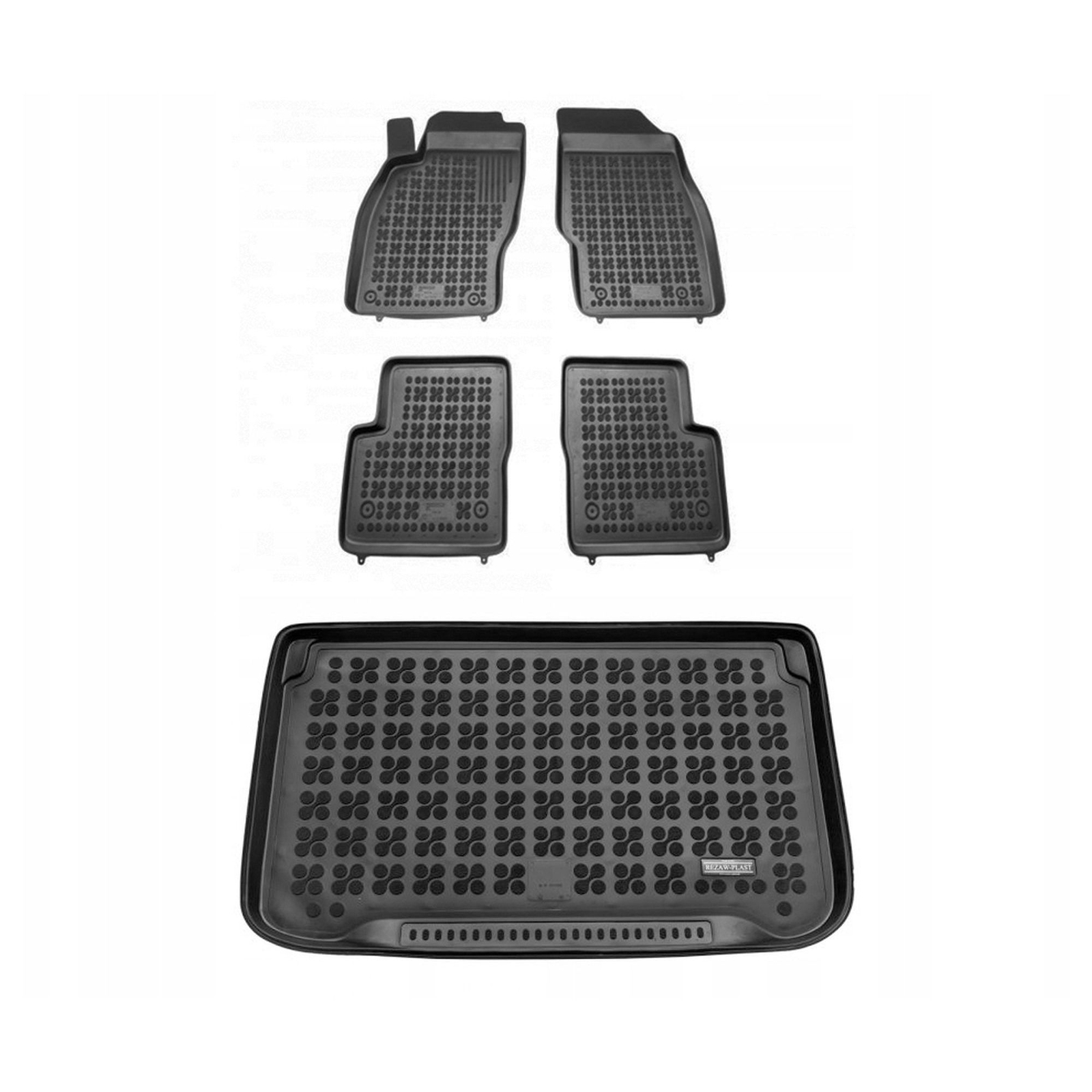 Tapis Opel Corsa D IV Cosmo Enjoy en moquette premium texturée pour plancher supérieur