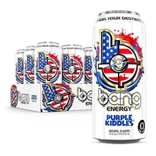 BANG Energy Drink | 0 Calories, 0 Sugar, Creatine | Purple Kiddles,  (12) Cans