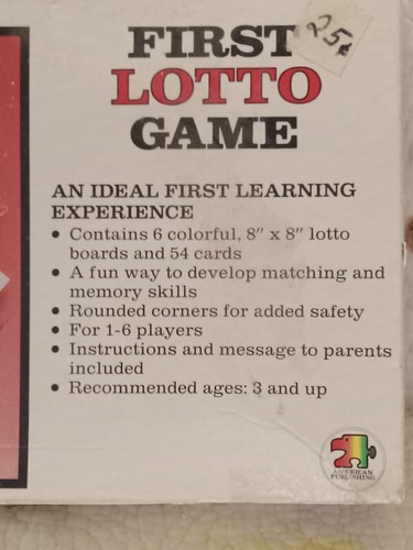 Vtg Preschool Lotto Game Complete 1990 USA American Publishing LIN Toys - 第 9/12 張圖片