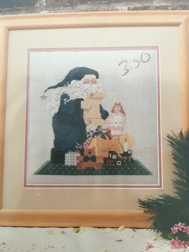 Mosey N Me Cross Stitch Pattern Packing for the Trip Santa Gift Bag Christmas - Image 2 of 4