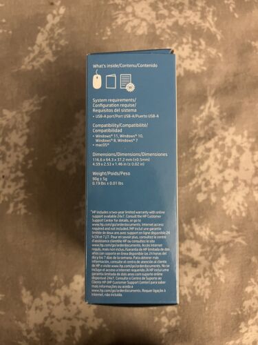 HP 100 Black Wired USB Mouse. Compatible with Windows PC, Notebook, Laptop, M... - Picture 2 of 5