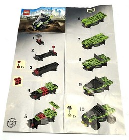 LEGO Racers 8192 Lime Racer 2010 - Complete