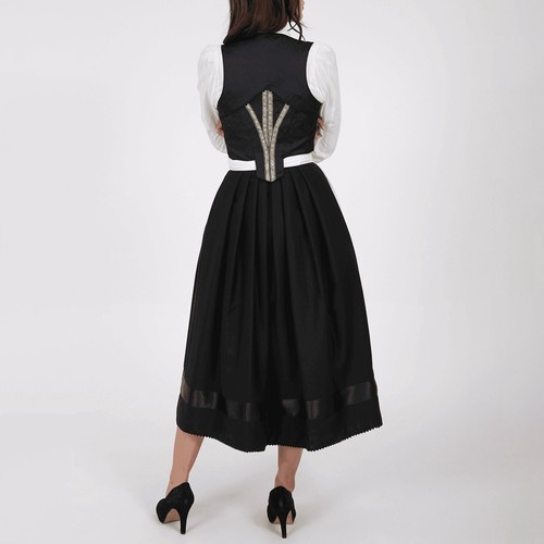 „Traditionelles deutsches Oktoberfest-Dirndl-Kleid und Schürzen-Set für - Bild 6 von 25