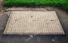 Photo 6x4 Manhole cover, Bangor Bangor/J4880 An unusually large manhole  c2011