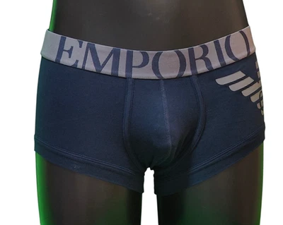 Boxer Trunk Armani Homme,Bleu Marine ,White - 110866 2A725- Taille S ,M ,L, XL - Photo 1/4