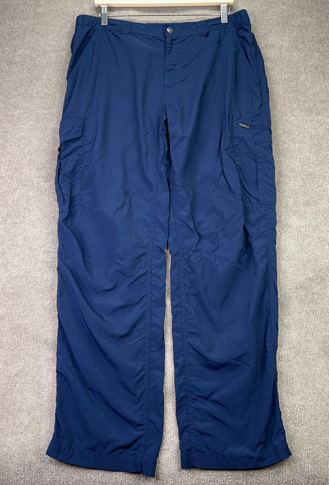 Columbia PFG Men's Omni-Shade Nylon Fishing Pants 36x31 Blue Outdoor Hiking Gorp