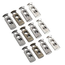 20 Pcs Toggle Spring Cord Lock Loaded Fasteners for Double Holes Buckles
