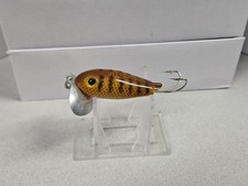 Vintage Fred Arbogast 5/8oz WEEDLESS JITTERBUG...Brown Parrot...Tougher Color!!!