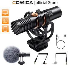 VM10 PRO On-Camera Cardioid Shotgun Microphone with Shock Mount for Android iPho