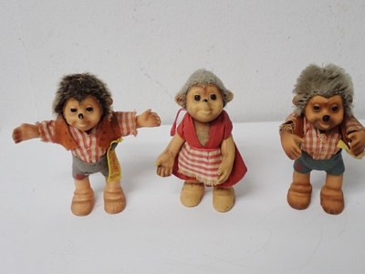 3 Stck. alte Steiff Mecky