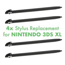 4x Nintendo 3DS XL Black Stylus Replacement - New