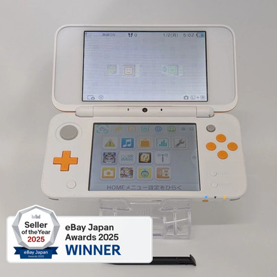 B5474 Nintendo new 2DS console LL XL White x Orange w/pen | eBay