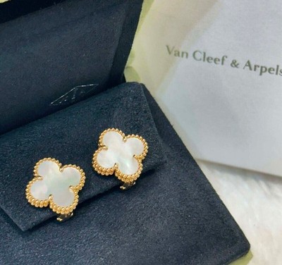 Van Cleef & Arpels YG Vintage Alhambra Ohrringe VCARA44100 155391224
