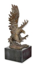 Scultura in bronzo di un'aquila replica design retrò decorazione