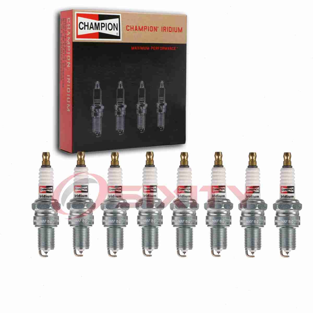 8 pc Champion Iridium Spark Plugs for 1968-1969 Chevrolet Camaro 6.5L V8 sl
