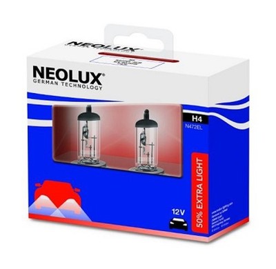 Glühlampe Hauptscheinwerfer Extra Light 50% NEOLUX  N472EL-SCB 12V 60/55W für VW