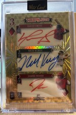 2024 Wild Card 5 Card Draw 1/1 David Ortiz, Nick Kurtz, James Wood TRIPLE  AUTO