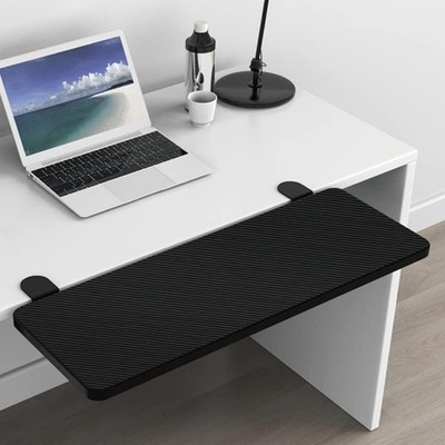 Computer Schreibtisch Verlängerungsplatte Büroschreibtisch Edelstahl Carbon 55cm
