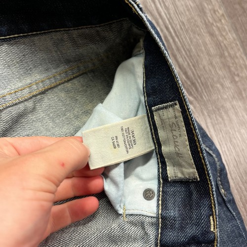 Denim Supply Ralph Lauren Jeans Mens 32x32 Slouch Blue Distressed Denim - Foto 6 di 9