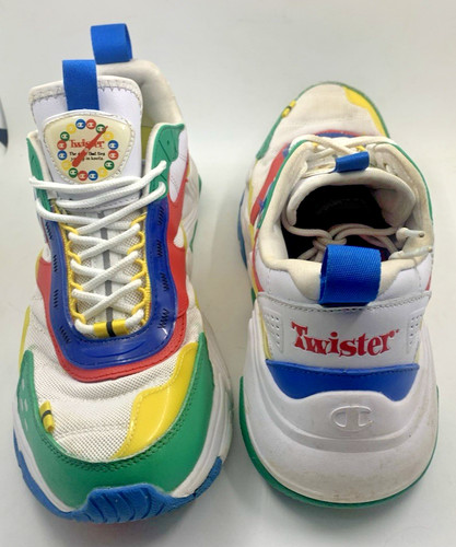 Champion Hyper C Flood Twister Shoes Mens Sz 8.5M White Green Athletic Trainers
